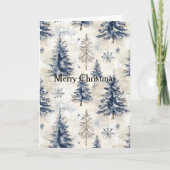 ブルークリームのクリスマスツリー カード (正面)