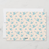 ブルークリームアーモダンチピースジョイ写真クリスマス シーズンカード (裏面)