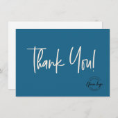 ブルークリームカンパニーロゴソーシャル サンキューカード (正面/裏面)