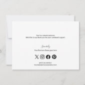 ブルークリームカンパニーロゴソーシャル サンキューカード (裏面)