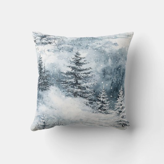 ブルークリームクリスマススノーフレーク クッション (裏面)