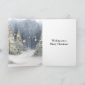 ブルークリームサンタスノークリスマスツリー カード (内部)