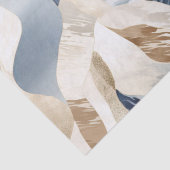 ブルークリームシーサンド抽象芸術 薄葉紙 (詳細)