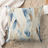 ブルークリームシーサンド海セレニティ クッション (ブランケット)