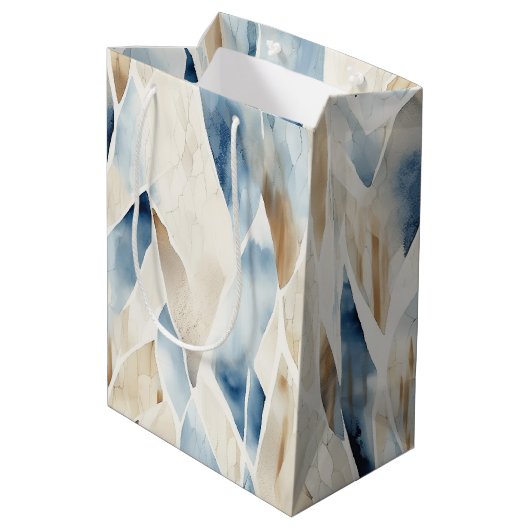 ブルークリームシーサンド海セレニティ ミディアムペーパーバッグ (裏面アングル)