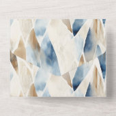 ブルークリームシーサンド海ビーチ オールインワン招待状 (裏面)