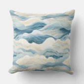 ブルークリームシーサンド海 クッション (正面)