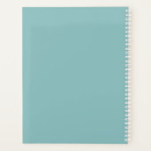 ブルークリームチキンアートホームステパーソナライズされたード プランナー手帳 (裏面)