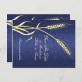 ブルークリーム小麦の国"日付を保存" 案内ポストカード (正面/裏面)