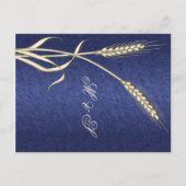 ブルークリーム小麦の国"日付を保存" 案内ポストカード (裏面)