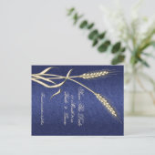 ブルークリーム小麦の国"日付を保存" 案内ポストカード (スタンド正面)