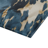 ブルークリーム金ゴールドカウボーイ女性のカーボーイ牛革 カッティングボード (角)