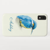 ブルークリー素晴らしムという鳥画 Case-Mate iPhoneケース (裏面(横))