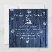 ブルークリ素朴スマストインデア招待状 招待状 (裏面)