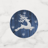 ブルークリ素朴スマストインデナーテーブル紙吹雪 コンフェッティ (スモール正面)