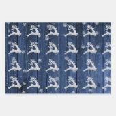 ブルークリ素朴スマストナデラッピング紙 ラッピングペーパーシート (正面)