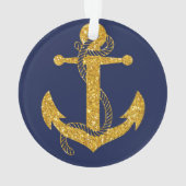 ブルークリ航海のスマスオーナメントサークルいかり オーナメント (裏面)