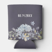 ブルークルーズダスティブルーフローラ結婚ズ 缶クーラー (裏面)