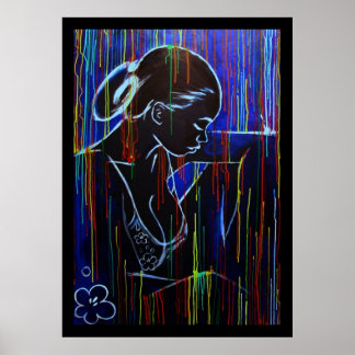 ブルークレオール雨 ポスター