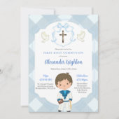 ブルークレストセーラーボーイ第1聖餐式 招待状 (正面)