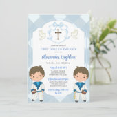 ブルークレストツインズセーラーボーイ第1聖餐式 招待状 (スタンド正面)