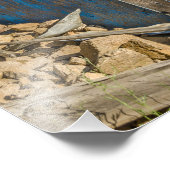 ブルークレセントムーンアウトハウス – プライヴィー フォトプリント            (角)