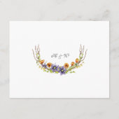 ブルークレマティス春花披露宴結婚ズ エンクロージャーカード (裏面)