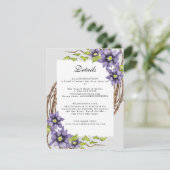 ブルークレマティス春花披露宴結婚ズ エンクロージャーカード (スタンド正面)