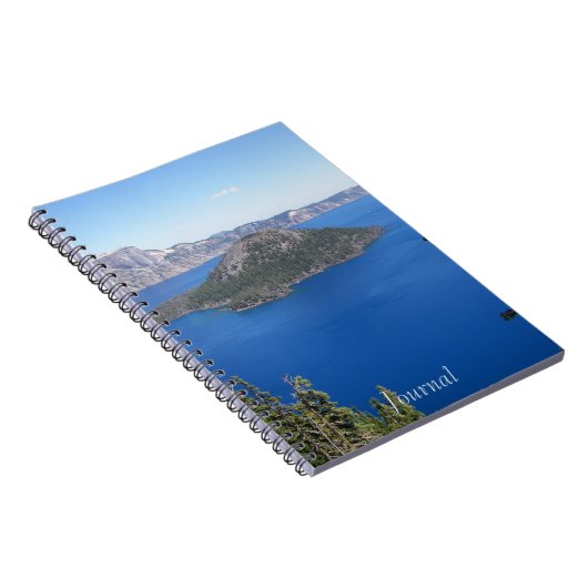 ブルークレーターレイクランドスケープ写真 ノートブック (右側)