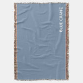 ブルークレーンの青い色名 スローブランケット (正面縦)