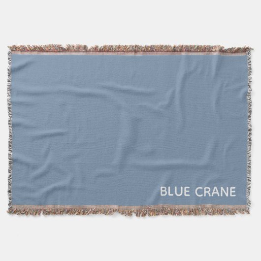 ブルークレーンの青い色名 スローブランケット (正面)