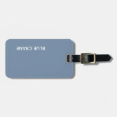 ブルークレーンの青い色名 ラゲッジタグ (正面横)