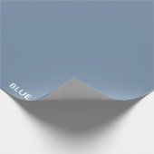 ブルークレーンの青い色名 ラッピングペーパー (角)