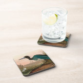 ブルークレーンまたはヘロンバードオブアメリカオードボンプリント コースター (右側)