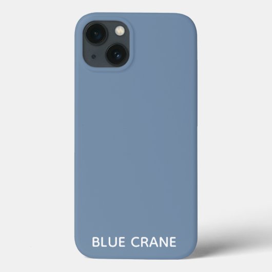 ブルークレーンブルーカラー名ケースメイトiPhoneケース Case-Mate iPhoneケース (裏面)