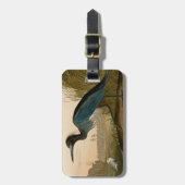 ブルークレーンヘロンアウドボン絵画ズ ラゲッジタグ (正面縦)