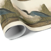 ブルークレーンヘロンアウドボン絵画ズ ラッピングペーパー (ロールコーナー)