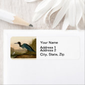 ブルークレーンヘロンアウドボン絵画ズ ラベル (インサイチュ)