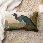 ブルークレーンヘロンアウドボン絵画ズ ランバークッション (ブランケット)