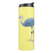 ブルークレーン鳥の漫画イラストレーション タンブラー (回転左)