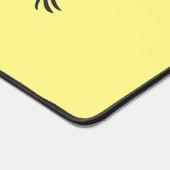 ブルークレーン鳥の漫画イラストレーション デスクマット (コーナー)