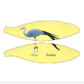 ブルークレーン鳥の漫画イラストレーション ミニバスケットボール (パネル)