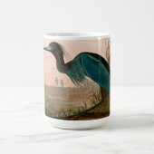 ブルークレーン/ヘロンバードオブアメリカオードゥボンプリント コーヒーマグカップ (中央)