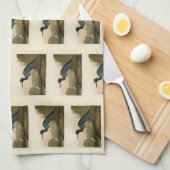 ブルークレーン、ヘロン、オードボンのアメリカの鳥から キッチンタオル (四つ折り)