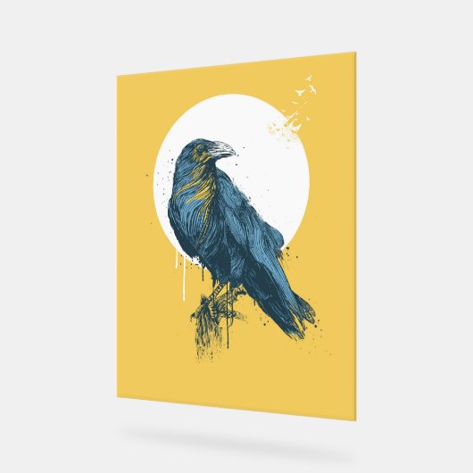 ブルークロウ アクリルサイン (傾斜)