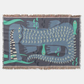 ブルークロコダイル スローブランケット (正面)