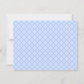 ブルークロザラインモダンベビーシャワー招待状 招待状 (裏面)