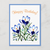 ブルークロシー春はがき ポストカード (正面)