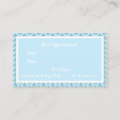 ブルークロシー美容師名刺 コーリングカード (裏面)