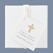 ブルークロスエレガントボーイファーストコミュニオン フェイバータグ